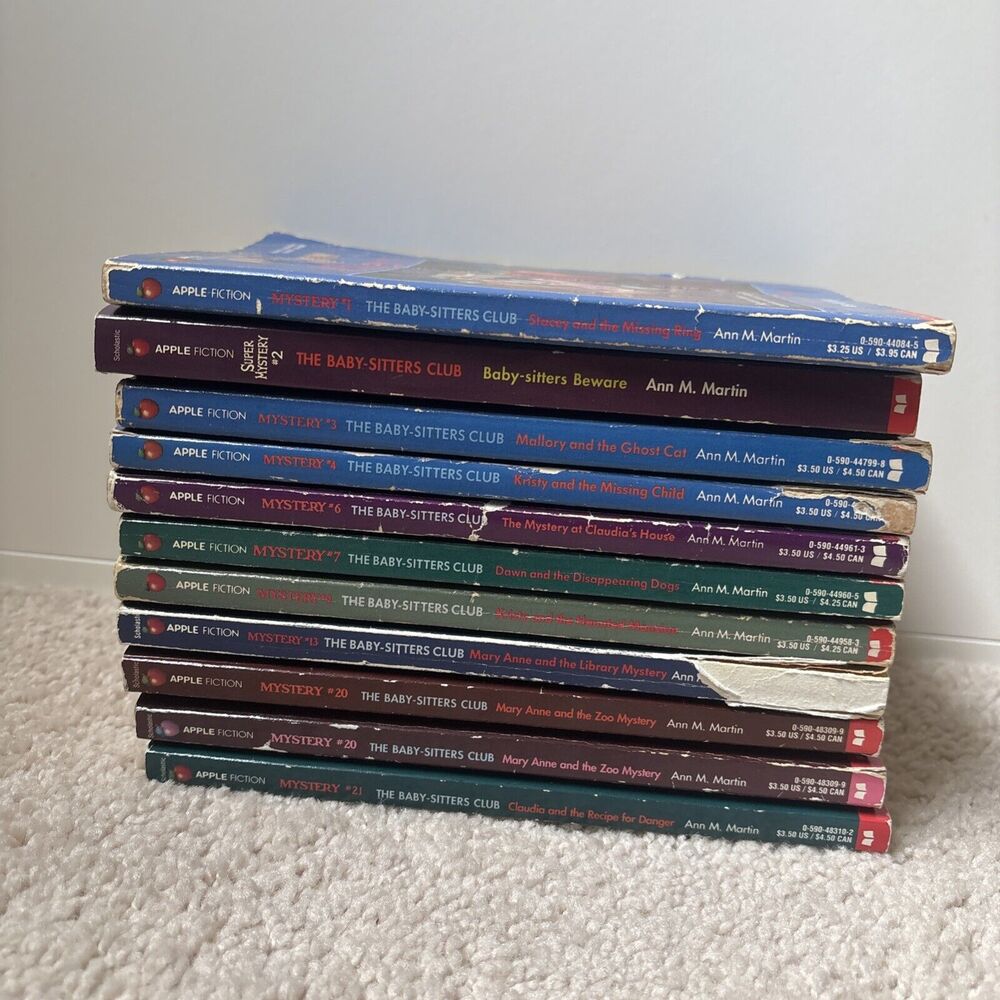 Lot of 11 The Baby-sitters Club Mystery Books Mixed Lot Vtg Ann M Martin